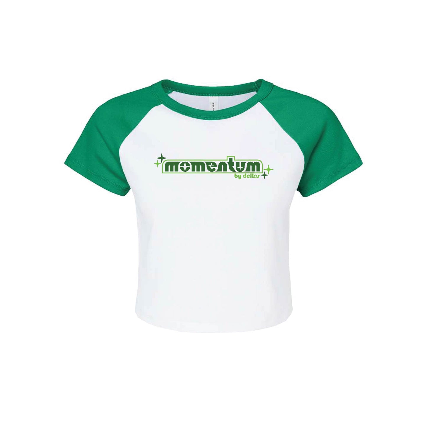 MOMENTUM CLASSIC LOGO MICRO RIB BABY TEE - KELLY GREEN