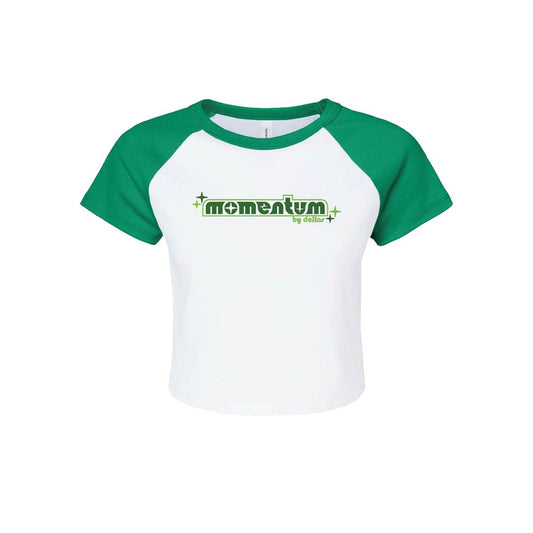 MOMENTUM CLASSIC LOGO MICRO RIB BABY TEE - KELLY GREEN
