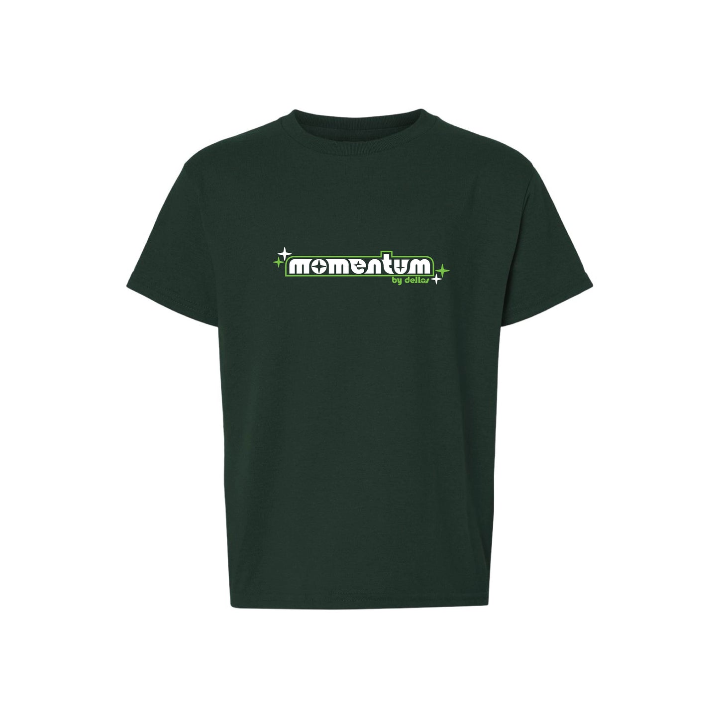 CLASSIC FRONT LOGO YOUTH TEE - FOREST GREEN