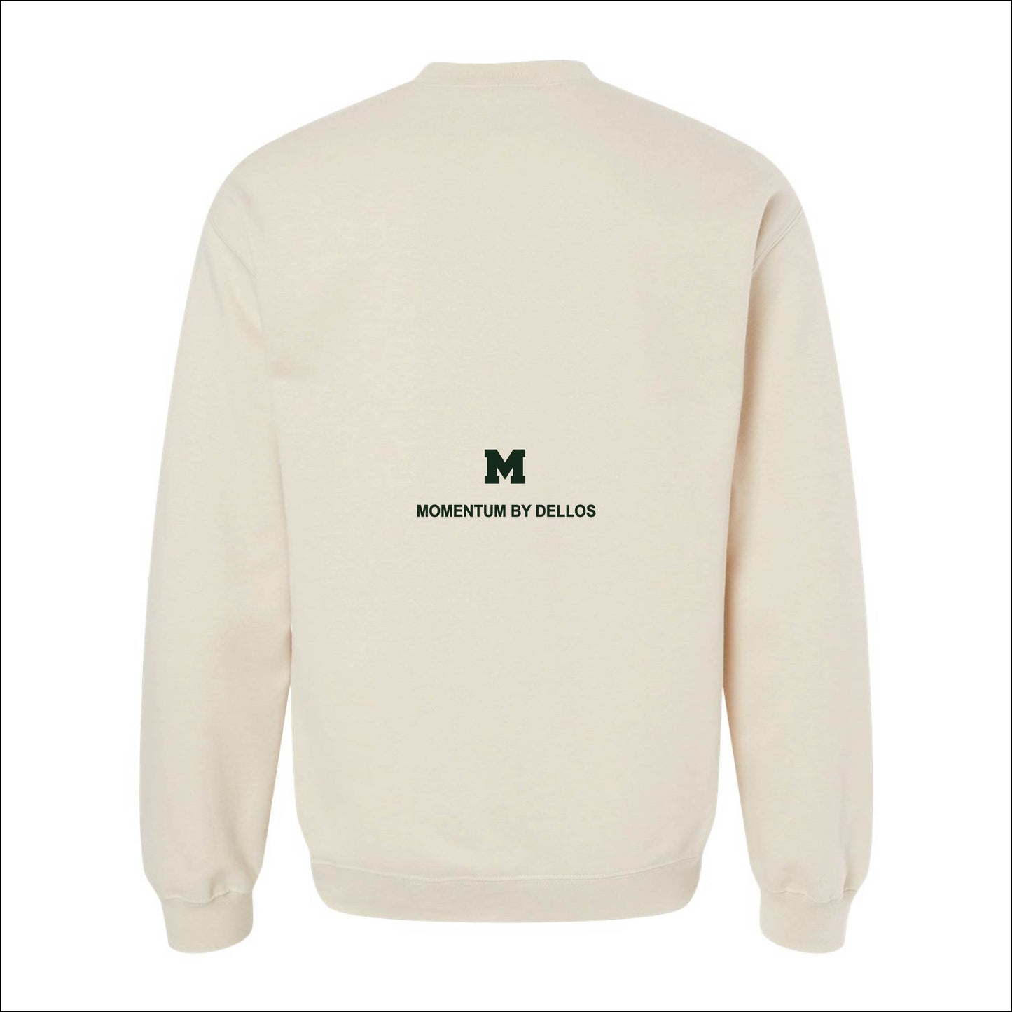 EMBROIDERED MOMENTUM CREWNECK SWEATER - SAND