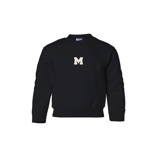 EMBROIDERED MOMENTUM YOUTH CREWNECK SWEATER