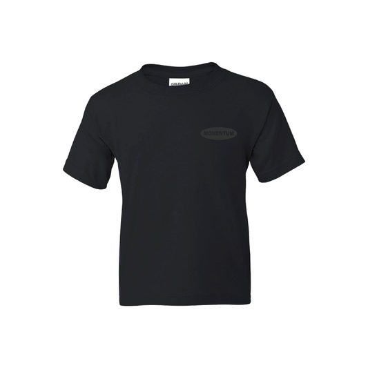 BLACK ON BLACK MOMENTUM BY DELLOS YOUTH TEE